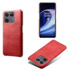 For OnePlus Ace Racing Calf Texture PC + PU Phone Case(Red) - 1