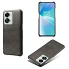 For OnePlus Nord 2T 5G Calf Texture PC + PU Phone Case(Black) - 1