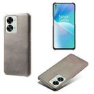 For OnePlus Nord 2T 5G Calf Texture PC + PU Phone Case(Grey) - 1