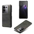 For OPPO Reno8 Pro+ Calf Texture PC + PU Phone Case(Black) - 1