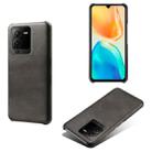 For vivo S15 Pro Calf Texture PC + PU Phone Case(Black) - 1