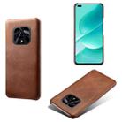 For Huawei nova 9z 5G Calf Texture PC + PU Phone Case(Brown) - 1