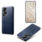 For Honor 70 Calf Texture PC + PU Phone Case(Blue) - 1