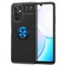 For Huawei Maimang 11 Metal Ring Holder TPU Phone Case(Black+Blue) - 1