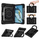 For Huawei Matepad Pro 10.8 Armor Contrast Color Silicone + PC Tablet Case(Black) - 1