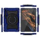 For Samsung Galaxy Tab S8 Ultra Armor Contrast Color Silicone + PC Tablet Case(Navy Blue) - 3