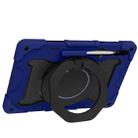 For Samsung Galaxy Tab S8 Ultra Armor Contrast Color Silicone + PC Tablet Case(Navy Blue) - 4