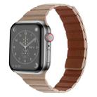 Strong Magnetic Leather Watch Band For Apple Watch Series 8&7 41mm / SE 2&6&SE&5&4 40mm / 3&2&1 38mm(Khaki) - 1