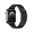 Magnetic Steel Watch Band For Apple Watch Series 9&8&7 41mm / SE 3&SE 2&6&SE&5&4 40mm / 3&2&1 38mm(Black) - 1