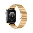 Magnetic Steel Watch Band For Apple Watch Series 8&7 41mm / SE 2&6&SE&5&4 40mm / 3&2&1 38mm(Rose Gold) - 1