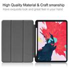 For iPad Pro 11 inch 2020 Custer Pattern TPU Smart Tablet Holster with Sleep Function & Tri-Fold Bracket & Pen Slot(Rose Red) - 9