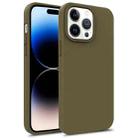 For iPhone 14 Pro TPU Shockproof Phone Case (Army Green) - 1