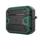 Bumblebee Two-Color Three-Proof Earphones Protective Case For AirPods 3(Dark Green + Black) - 1