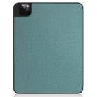 Fabric Denim TPU Smart Tablet Leather Tablet Case with Sleep Function & Tri-Fold Bracket & Pen Slot(Mint Green) - 8