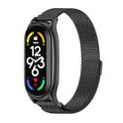 For Xiaomi Mi Band 7 / 7 NFC MIJOBS Milan Magnetic Plus Stainless Steel Watch Band(Black) - 1