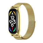For Xiaomi Mi Band 7 / 7 NFC MIJOBS Milan Magnetic Plus Stainless Steel Watch Band(Gold) - 1