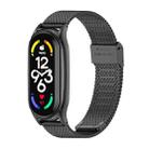 For Xiaomi Mi Band 7 / 7 NFC MIJOBS Milan Buckle Plus Stainless Steel Watch Band(Black) - 1