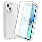 For iPhone 14 Full Body Shockproof Clear Gradient Phone Case (Transparent) - 1