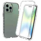 For iPhone 14 Pro Max Full Body Shockproof Clear Gradient Phone Case (Transparent) - 1