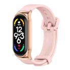 For Xiaomi Mi Band 7 / 7 NFC MIJOBS CS Metal Case + Silicone Watch Band(Pink Rose Gold) - 1