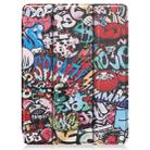 For iPad Pro 11 inch 2020 Painted TPU Smart Tablet Holster With Sleep Function & Tri-Fold Bracket & Pen Slot(Graffiti) - 9