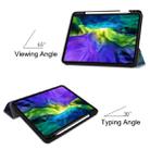 For iPad Pro 11 inch 2020 Painted TPU Smart Tablet Holster With Sleep Function & Tri-Fold Bracket & Pen Slot(Galaxy Nebula) - 3