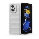 For Xiaomi Redmi Note 11T Pro Magic Shield TPU + Flannel Phone Case(White) - 1