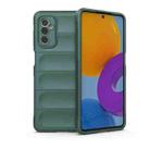 For Samsung Galaxy M52 5G Magic Shield TPU + Flannel Phone Case(Green) - 1