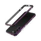 For Samsung Galaxy S22 5G Aurora Series Lens Protector + Metal Frame Protective Phone Case(Black Purple) - 1