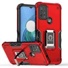 For Motorola Moto G10 / G20 / G30 Ring Holder Non-slip Armor Phone Case(Red) - 1