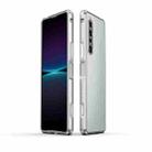 For Sony Xperia 1 IV Aurora Series Lens Protector + Metal Frame Protective Phone Case(Silver) - 1