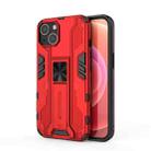 For iPhone 14 Plus Supersonic PC + TPU Holder Phone Case  (Red) - 1