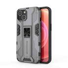 For iPhone 14 Plus Supersonic PC + TPU Holder Phone Case  (Grey) - 1