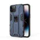 For iPhone 14 Pro Supersonic PC + TPU Holder Phone Case (Blue) - 1