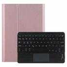 For Lenovo Tab M10 HD Gen 2 Touchpad Bluetooth Keyboard Leather Tablet Case(Rose Gold) - 1