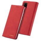 For Galaxy A71 / M70S LC.IMEEKE LC-002 Series Skin Hand Feeling PU + TPU Horizontal Flip Leather Case with Holder & Card Slot & Wallet(Red) - 1