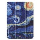 For iPad Pro 11 inch 2020 Custer Painted PU Leather Tablet Case with Sleep / Wake-up Function & 3-Fold Holder(Starry Sky) - 7