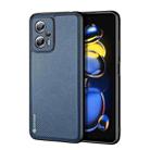 For Xiaomi Redmi Note 11T Pro / Note 11T Pro+ DUX DUCIS Fino Series PU + TPU Phone Case(Blue) - 1