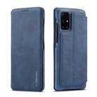 For Galaxy A71 / M70S LC.IMEEKE Hon Ancient Series Horizontal Flip Leather Case with Holder & Card Slot(Blue) - 1