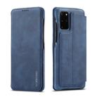For Galaxy S20 LC.IMEEKE Hon Ancient Series Horizontal Flip Leather Case with Holder & Card Slot(Blue) - 1