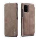 For Galaxy S20+ LC.IMEEKE Hon Ancient Series Horizontal Flip Leather Case with Holder & Card Slot(Coffee) - 1