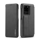 For Galaxy S20 Ultra LC.IMEEKE Hon Ancient Series Horizontal Flip Leather Case with Holder & Card Slot(Black) - 1