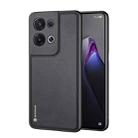 For OPPO Reno8 DUX DUCIS Fino Series PU + TPU Phone Case(Black) - 1