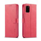 For Galaxy A51 / M40S LC.IMEEKE Calf Texture Horizontal Flip Leather Case, with Holder & Card Slots & Wallet & Photo Frame(Red) - 1