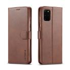 For Galaxy A51 / M40S LC.IMEEKE Calf Texture Horizontal Flip Leather Case, with Holder & Card Slots & Wallet & Photo Frame(Coffee) - 1
