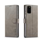 For Galaxy S20 LC.IMEEKE Calf Texture Horizontal Flip Leather Case, with Holder & Card Slots & Wallet & Photo Frame(Grey) - 1