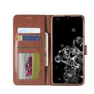 For Galaxy S20 Ultra LC.IMEEKE Calf Texture Horizontal Flip Leather Case, with Holder & Card Slots & Wallet & Photo Frame(Brown) - 4