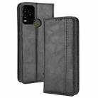 For BLU G71 Plus Magnetic Buckle Retro Crazy Horse Leather Phone Case(Black) - 1