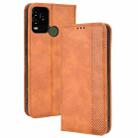 For BLU G71 Plus Magnetic Buckle Retro Crazy Horse Leather Phone Case(Brown) - 1