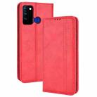 For BLU G71 Magnetic Buckle Retro Crazy Horse Leather Phone Case(Red) - 1